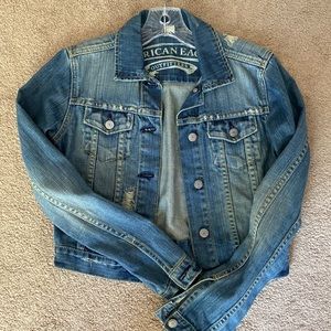 American Eagle cropped jean jacket